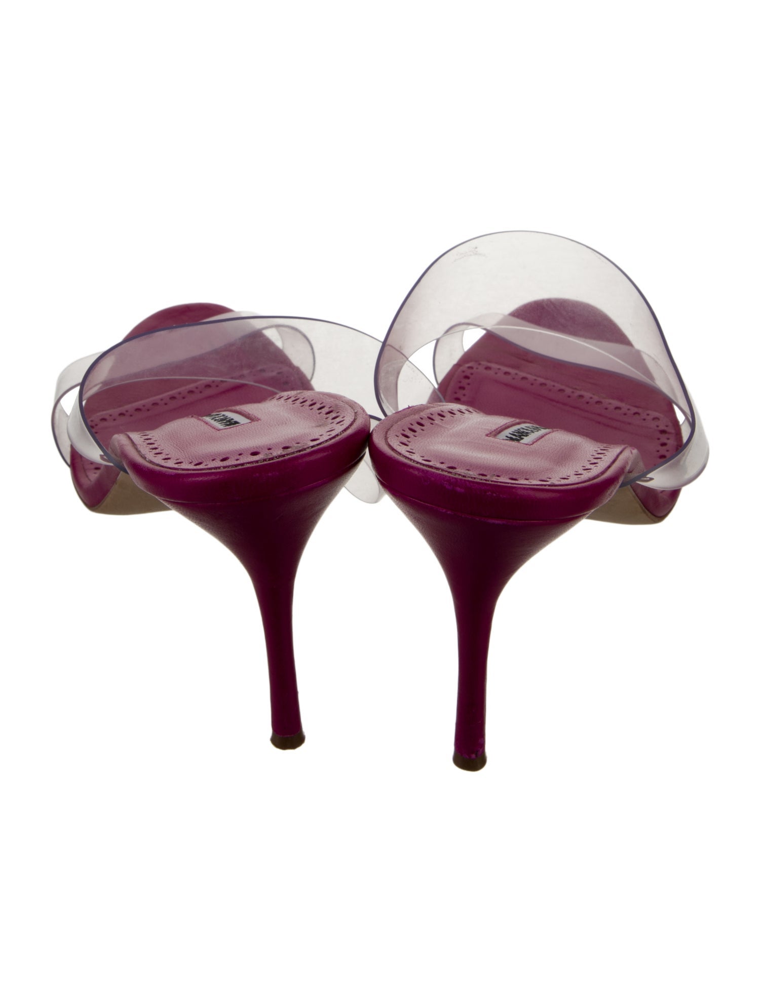 Manolo Blahnik Leather Slides